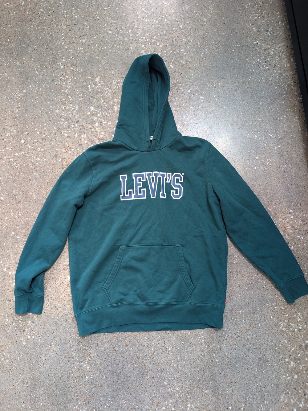 Levi's Men's Teal Hooded Sweatshirt